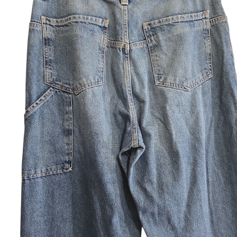Free People Light Blue Wide Leg Jeans - Picture 7 of 10